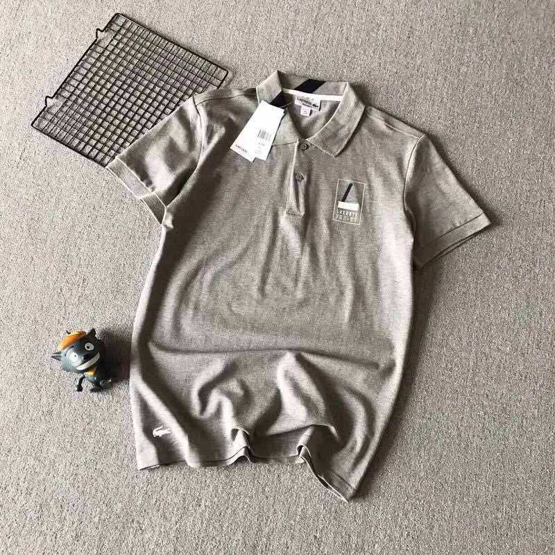 Quick Dry Running Shirts Men Summer Breathable Shirt Men's Sportswear White Grey Summer Stand Collar Male Clothing