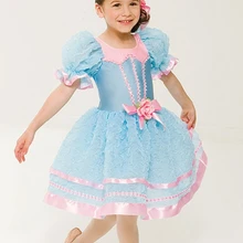 Новые детские танцевальные костюмы для девушек Одежда для бальных танцев этап юбка для выступления танцев костюмы B-2433