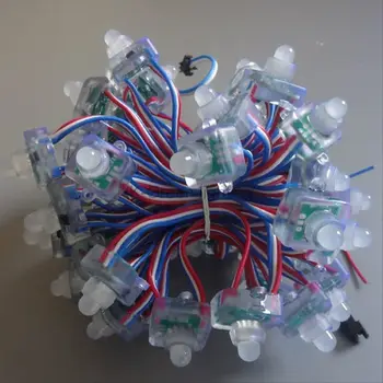 

500X programmable12V input SM16703 12mm square shapecolorful led pixel string light for advertising express free shipping