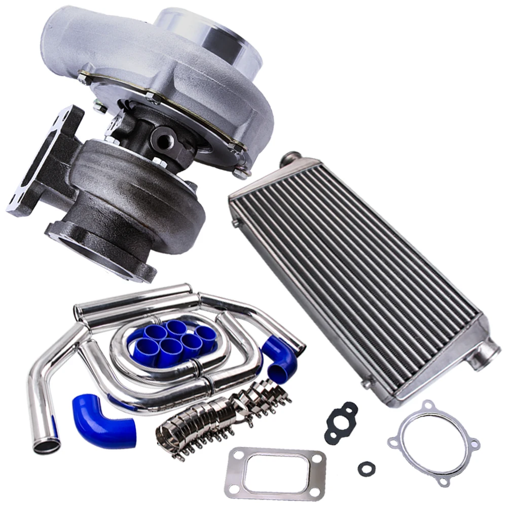 

Uni. GT35 GT3582 Turbo + 2.5" 64mm Intercooler Pipe Kit + 600x300x76 For Ford Falcon BA/BF XR6 FPV F6 & 64mm Pipe Kits