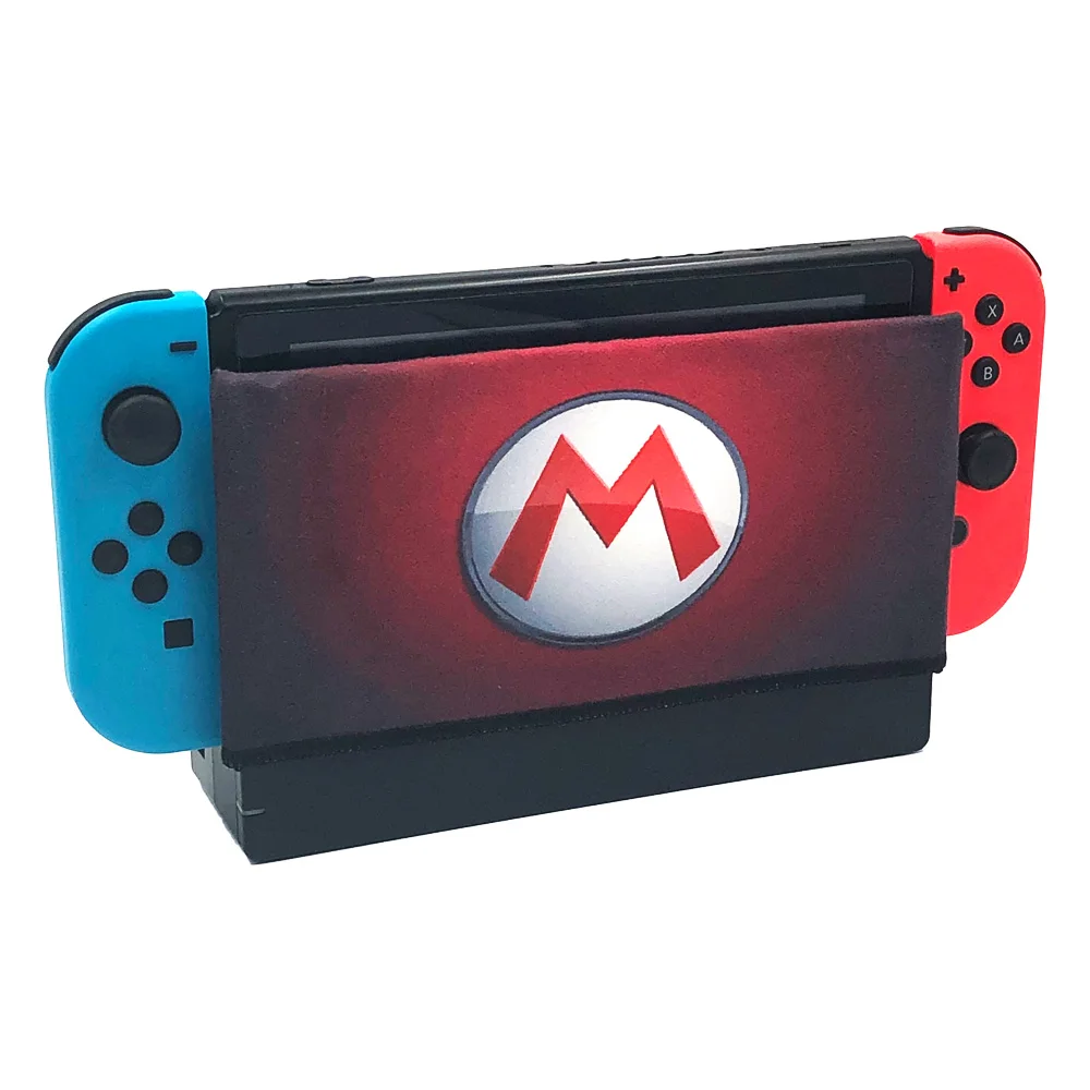 Чехол для док станции Nintendo Switch мягкая замшевая наклейка защита от царапин