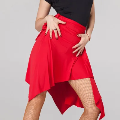 Многоцветная Женская юбка для латинских танцев на продажу, Adlut Cha/Rumba/Samba/Tango, платья для занятий танцами/Performamnce, Одежда для танцев