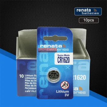

10pc Renata lithium Battery CR1620 3V %100 original brand renata 1620 battery