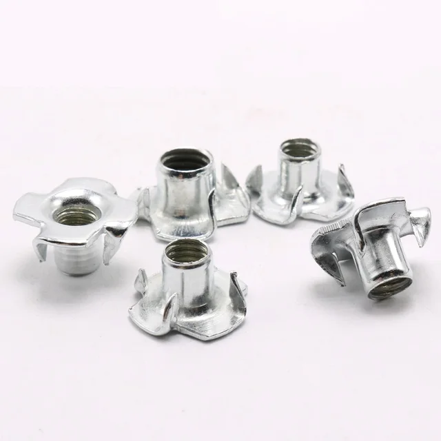 M3,M4,M5,M6,M8,M10,M12 MM Four Pronged Tee Nuts speaker nuts T Nut