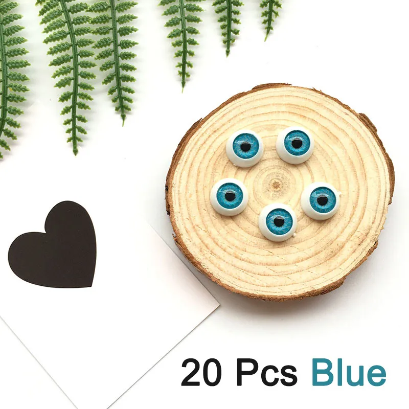 20pcs/lot 12mm Doll Eyeballs Round Acrylic Eyes for DIY Doll Bear Crafts Mix Color Plastic Dolls EyeBall Eye Accessories 7
