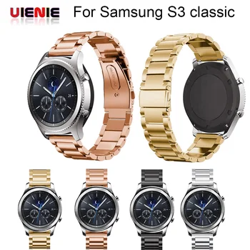 

22mm Stainless Steel Watch Bands For Samsung Galaxy 46mm Bracelet Strap for Samsung Gear S3 Classic/Frontier Sport Band