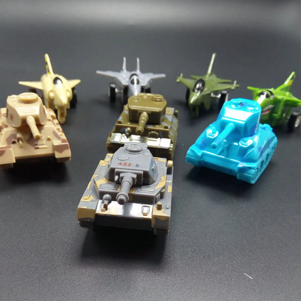 

Pull back children's toys inertia sliding cartoon tank small aircraft package