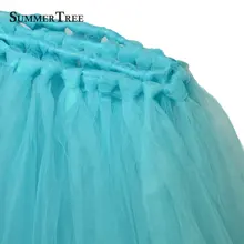 Бирюзовый 1 метр x 80 см Тюлевая оборка для стола Страна Чудес стол пачка плинтус свадьба день рождения, детский душ вечерние украшения