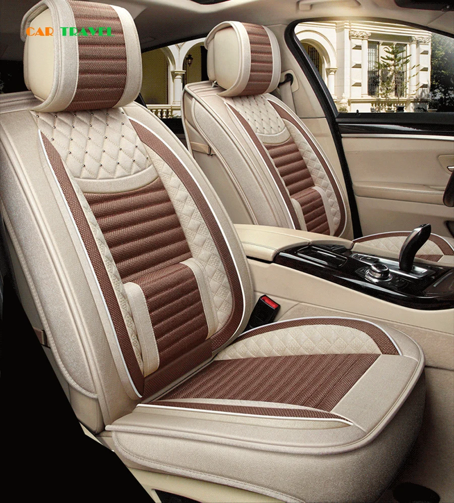 Роскошные специальные льняные(передние и задние) чехлы для сидений автомобиля для Mazda 3 6 CX-5 CX7 323 626 M2 M3 M6 Axela Familia автомобильные аксессуары