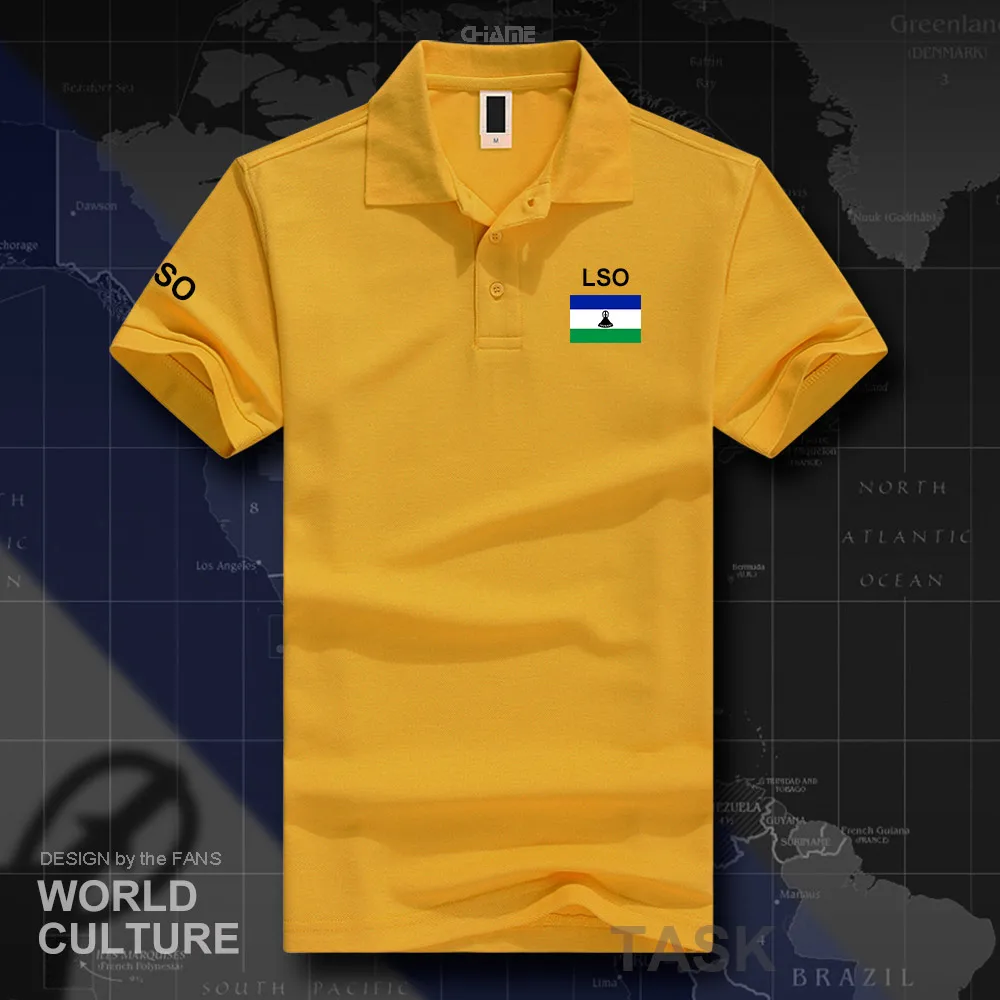Kingdom Of Lesotho Lso Polo Shirts Men Short Sleeve White Brands
