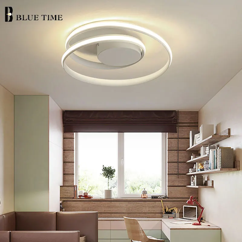  Modern Round Frame LED Chandeliers For Bedroom Dining Room Living Room Kitchen Study Room Minimalis - 32998438100