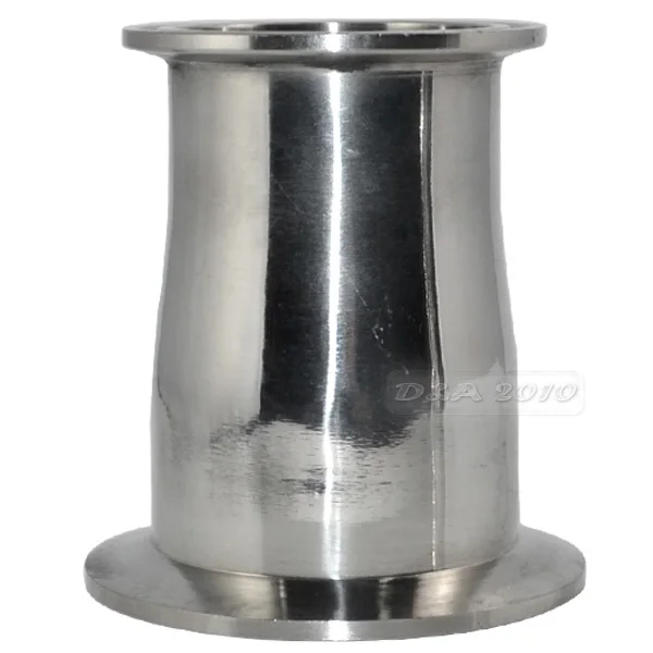 63MM to 51MM 2.5'' to 2'' Sanitary Ferrule Reducer Fitting SS316 to Tri Clamp 