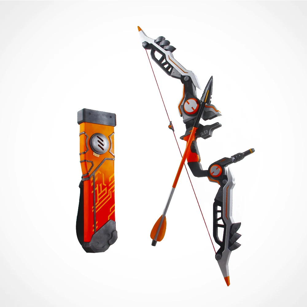 

49" OW Hanzo Cyber Ninja Bow, Arrow and Quiver Cosplay Prop -1762