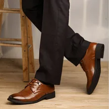 ANT FAMILY Hot Selling Large Size 48 Best Mens Flats Men Wedding Dress Shoes Fashion Basic Pointed Toe Lace-Up Solid PU Shoes