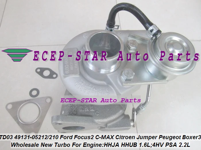 TD03 49131-05212 0375K7 Turbo For Ford Focus 2 Fiesta VI HHJA HHUB 1.6L Citroen Jumper Peugeot Boxer 3 4HV PSA 2.2L | Автомобили и