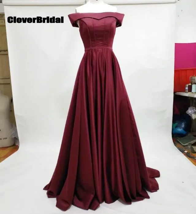 CloverBridal 2017 elegant noble uitgebeend top lange bourgondië off-schouder moeder jurken wedding vestido de madrinha CloverBridal 2017 elegant noble uitgebeend top lange bourgondië off-schouder moeder jurken wedding vestido de madrinha