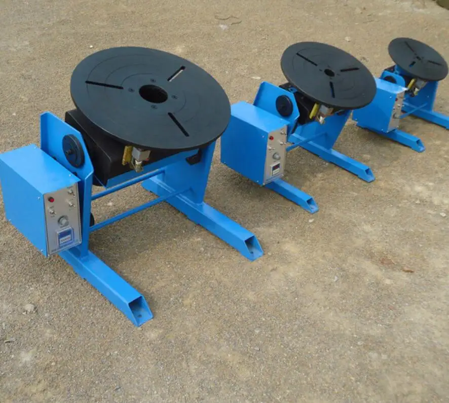 

30KG mini welding positioner welding turntable with lathe chucks