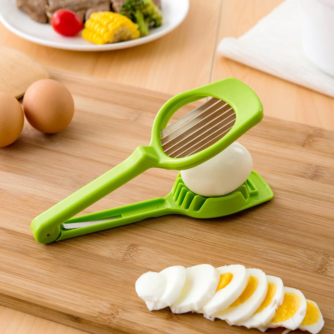 Egg Slicer Section Cutter Mushroom Tomato Cutter Multifunction Kitchen