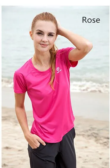 Быстросохнущая дышащая футболка с защитой от ультрафиолета новая спортивная одежда Tectop Брендовая женская футболка для бега и туризма одежда для рыбалки