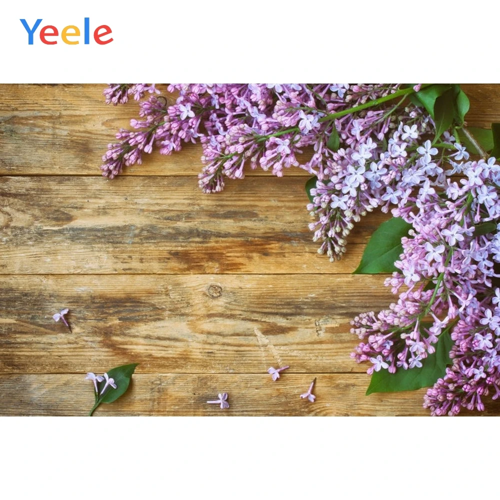 

Yeele Hyacinth Bouquet Wooden Board Texture Planks Goods Show Photography Backgrounds Photographic Backdrops For Photo Studio