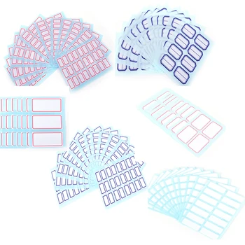 

12sheets/pack Self Adhesive Sticky White Label Writable Name Stickers Blank Note Label Bar New