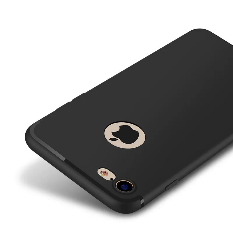 Роскошные Вернуться Матовый Soft Silicon Case for iPhone 6 Случаи 6 s Плюс 5 5S Candy Цвета Полное Покрытие iPhone 7 Case Плюс Телефон Случаях P35