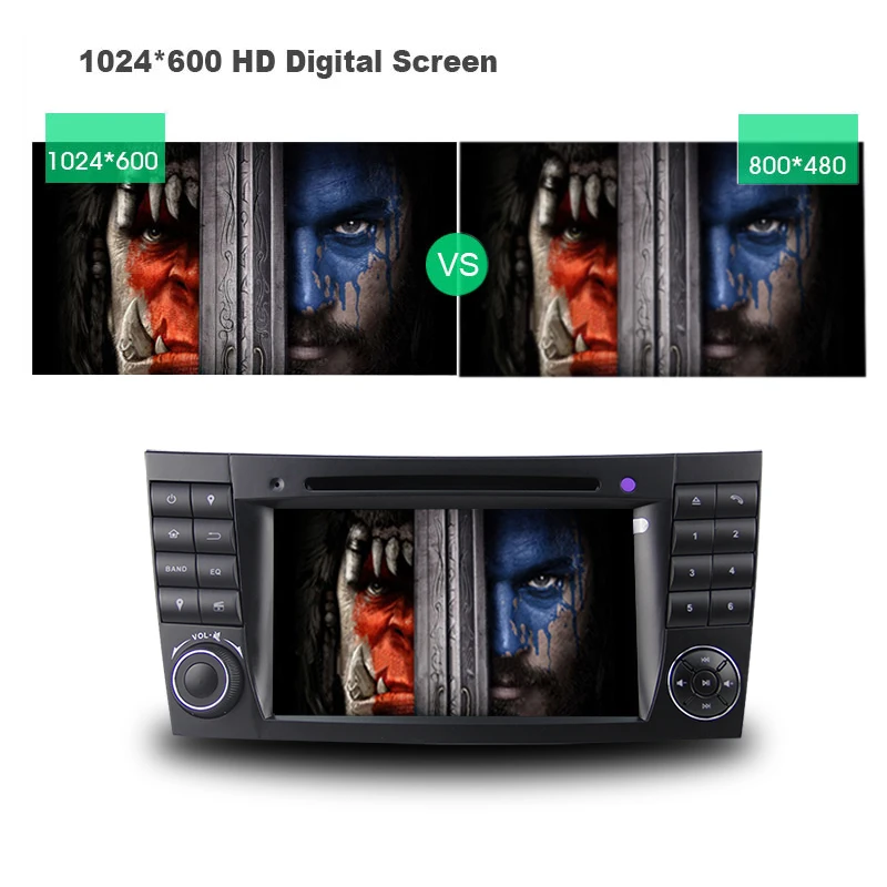 Perfect 2G RAM Android 9.0 Car DVD For Mercedes/Benz E Class/W211/CLK/G Class/W463/CLS/W219 Car radio GPS stereo headunit tape recorder 14