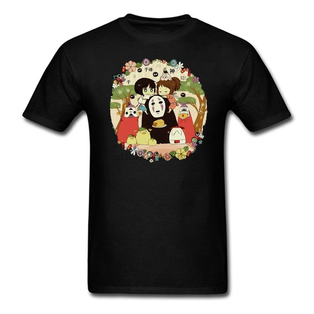2019 Fashion Short Sleeve Spirited Away Japan Anime T-Shirts Print Tee Shirts | Мужская одежда