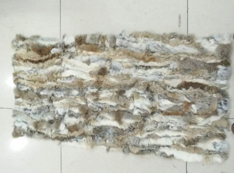 

Split joint Genuine rabbit fur material piece size 50CM*110CM