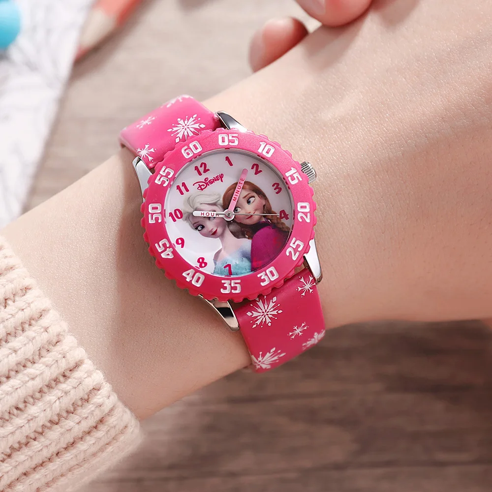 

Disney Children's Watches Fashion New Frozen Sophia Princess Quartz Watches Girl Watch Purple Pink Red Women Watch Watch Women