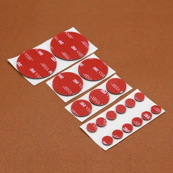 

D10mm-40mm Red Double Sided Foam Tape Adhesive Round Square Patch Pad Circles 20-100PCS Choose