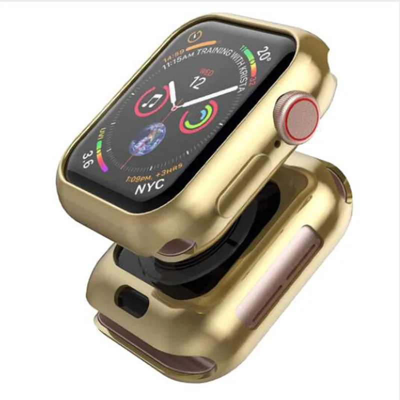 Силиконовый мягкий чехол из ТПУ защитная рамка для iwatch Apple Watch серии 4 40 мм/44 мм