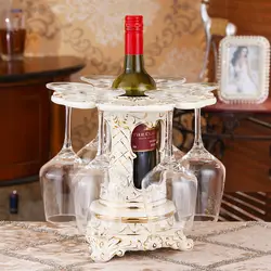 Европейский бокал стойки вверх тормашками дома вращающихся керамический Кубок стойки гостиная вина украшения винный шкаф LO712306