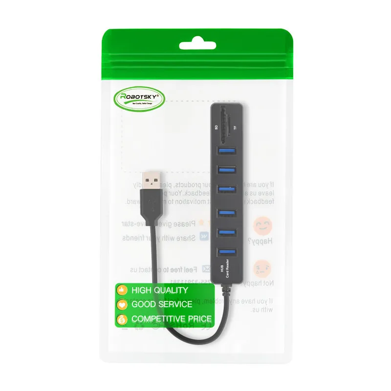 Robotsky-6-Port-USB-HUB-High-Speed-USB-2-0-Splitter-Adapter-Cable-SD-TF-Card