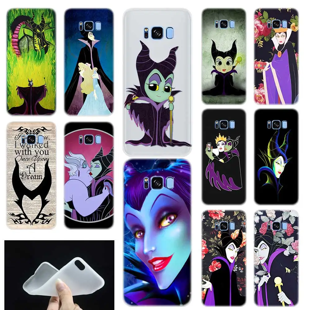

Maleficent Sleeping Beauty princess Silicone Phone Case Cover For Samsung Galaxy S6 S7 Edge S8 S9 S10 plus E Note 8 9 10 pro
