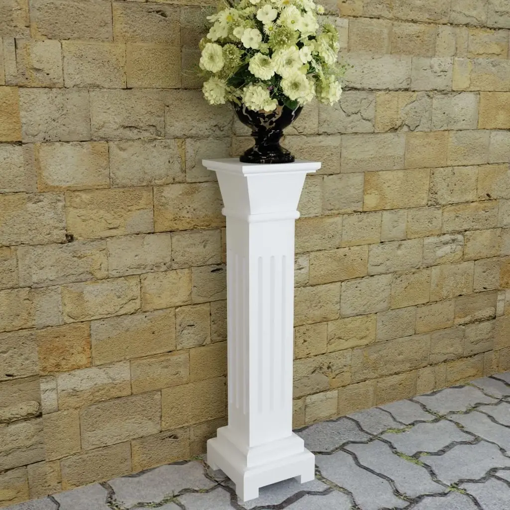 vidaXL Classic Square Pillar Plant Stand MDFin Flower Pots & Planters