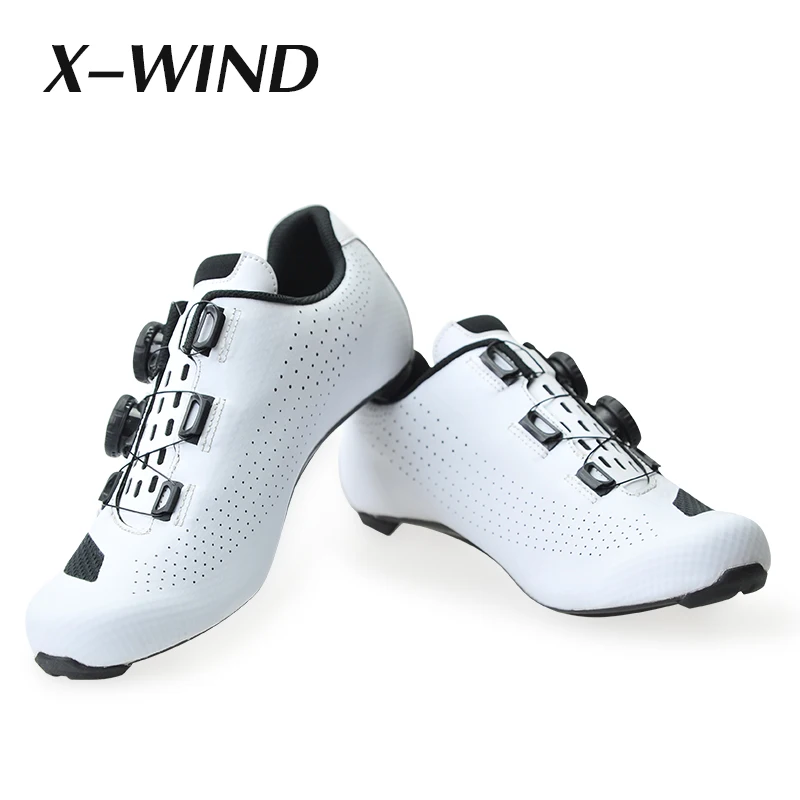 X viento carbono carretera bicicleta zapatos bloqueo ciclismo zapatos hombres carreras carretera bicicleta zapatillas profesionales atléticos transpirables