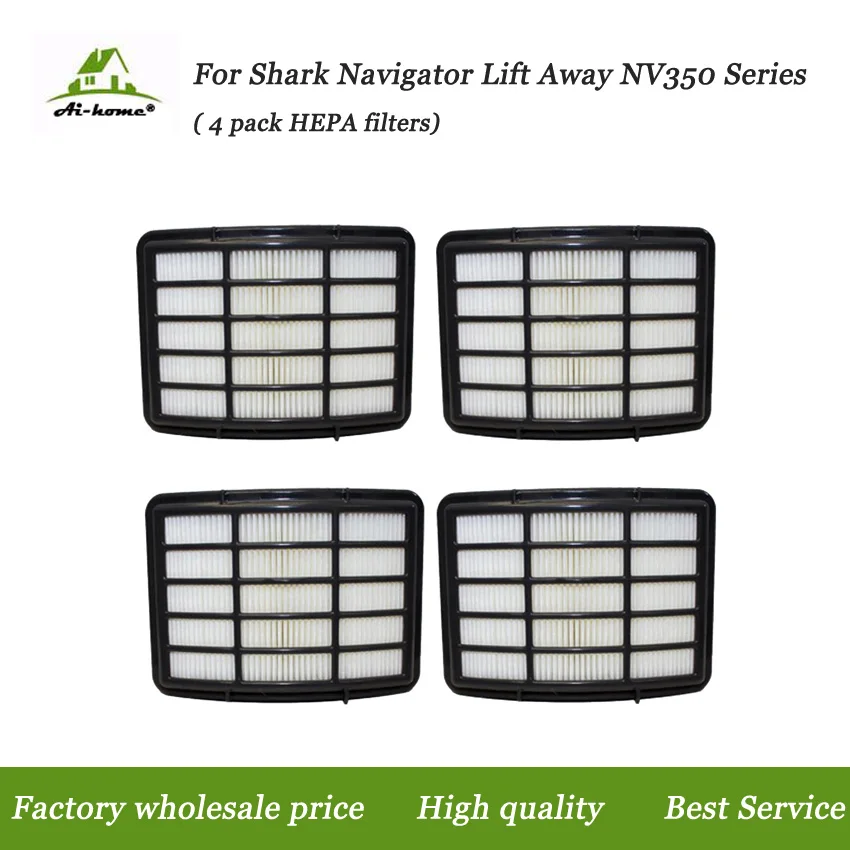 4x Hepa Filter for Shark NV350 XHF350 Navigator Lift Away Compatible