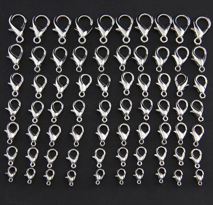 

Kwoi Vita 10mm 12mm 14mm 16mm 18mm Stock 500pcs Metal Alloy Hooks Lobster Clasps for Chunky Necklace Jewelry Findings Making