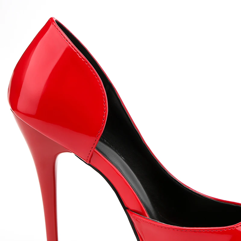 desnuda Tacón Negro De amp; Señaló Tacones blanco Las Zapato Henlu} Mujeres Charol rojo Pie Dedo Boda Plataforma Del {d Zapatos Mujer Cuero X1wqUPxq4