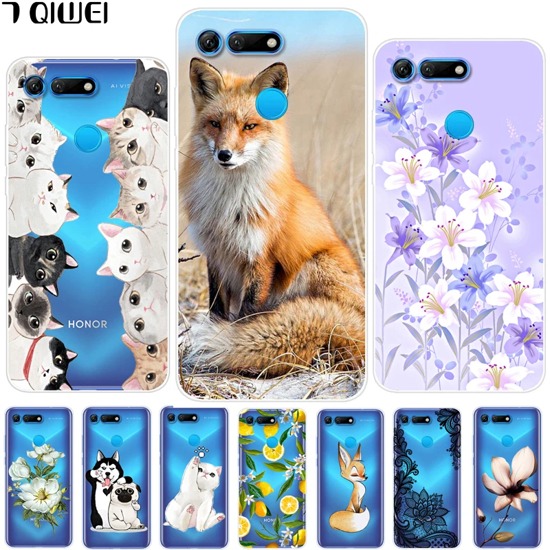 

For Huawei Honor View 20 Case 6.4'' Silicone Soft TPU Phone Case For Huawei Honor V20 Case Cover V 20 HonorV20 Cartoon Clear