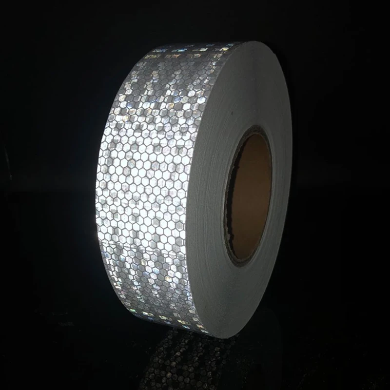 5cmx25m Safety Mark Reflective Tape Stickers Car-styling Self Adhesive Warning Tape Automobiles Motorcycle Reflective Film