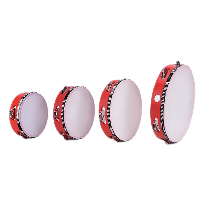 6" Musical Instruments Tambourine Drum Children Educational Tambourine Round Percussion KTV Party Dancing Toys
