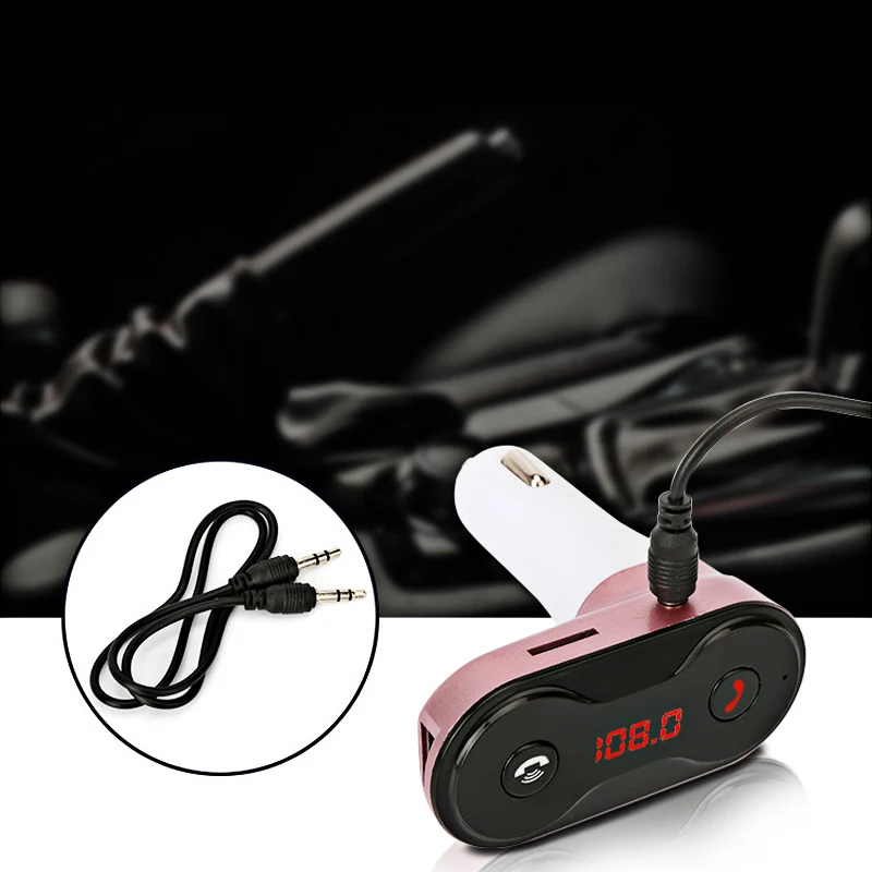 

Music Mini Wireless Bluetooth MP3 Hands Free FM Transmitter Aux Modulator Handsfree Car Kit Audio MP3 USB Car Charger 12V-24V