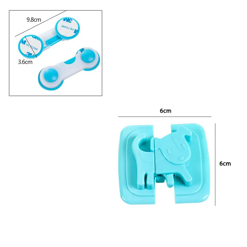 1 шт мультяшный замок в форме щенка для холодильников, дверной замок для защиты детей