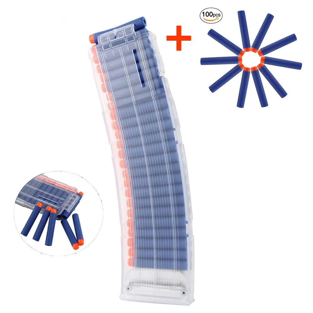 

22 Reload Clip For Nerf Magazine Round Darts Replacement Toy Gun Soft Bullet Clip Blaster & Bullets Birthday Toys For Children