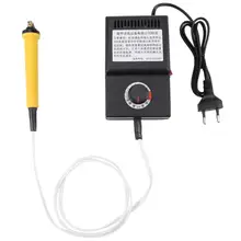 WALFRONT AC 220V 25W Набор для пирографии, ручка, набор инструментов для сжигания дерева, держатель наконечника, ручка для сжигания дерева, штепсельная вилка европейского стандарта