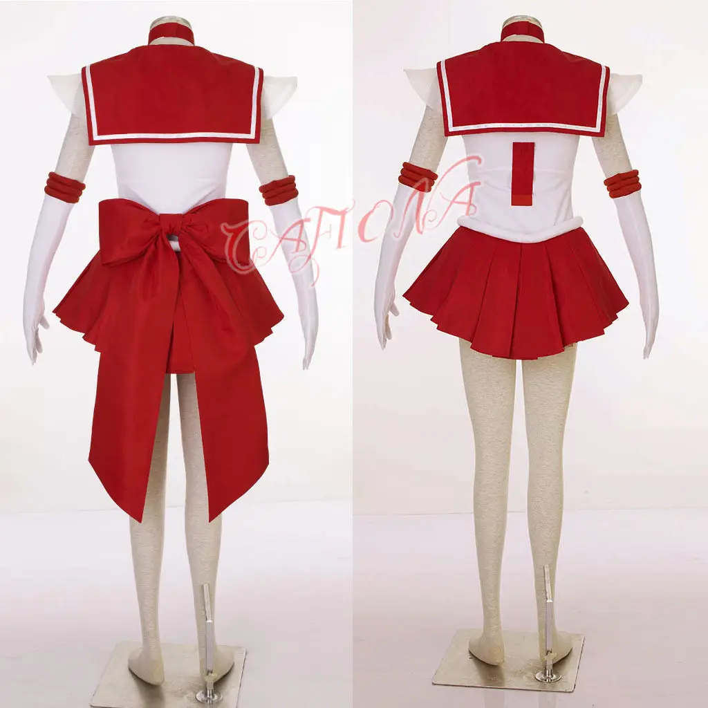 Костюм Sailor Moon Hino Rei Mars Super S Cafiona сексуальное красное платье костюм для косплея| |