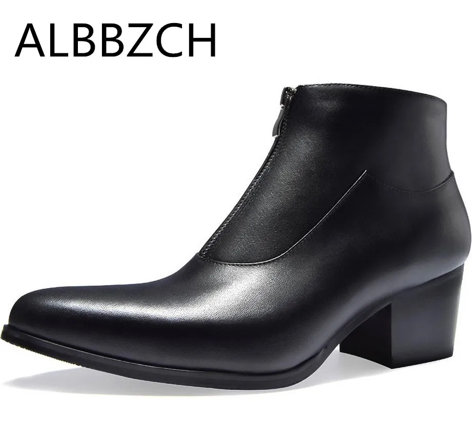 high heel work boots for mens