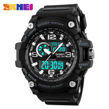 

Sport Digital Watches Men Chronograph Waterproof LED Quartz Watch Military Double Time relogios masculino Big Dial SKMEI